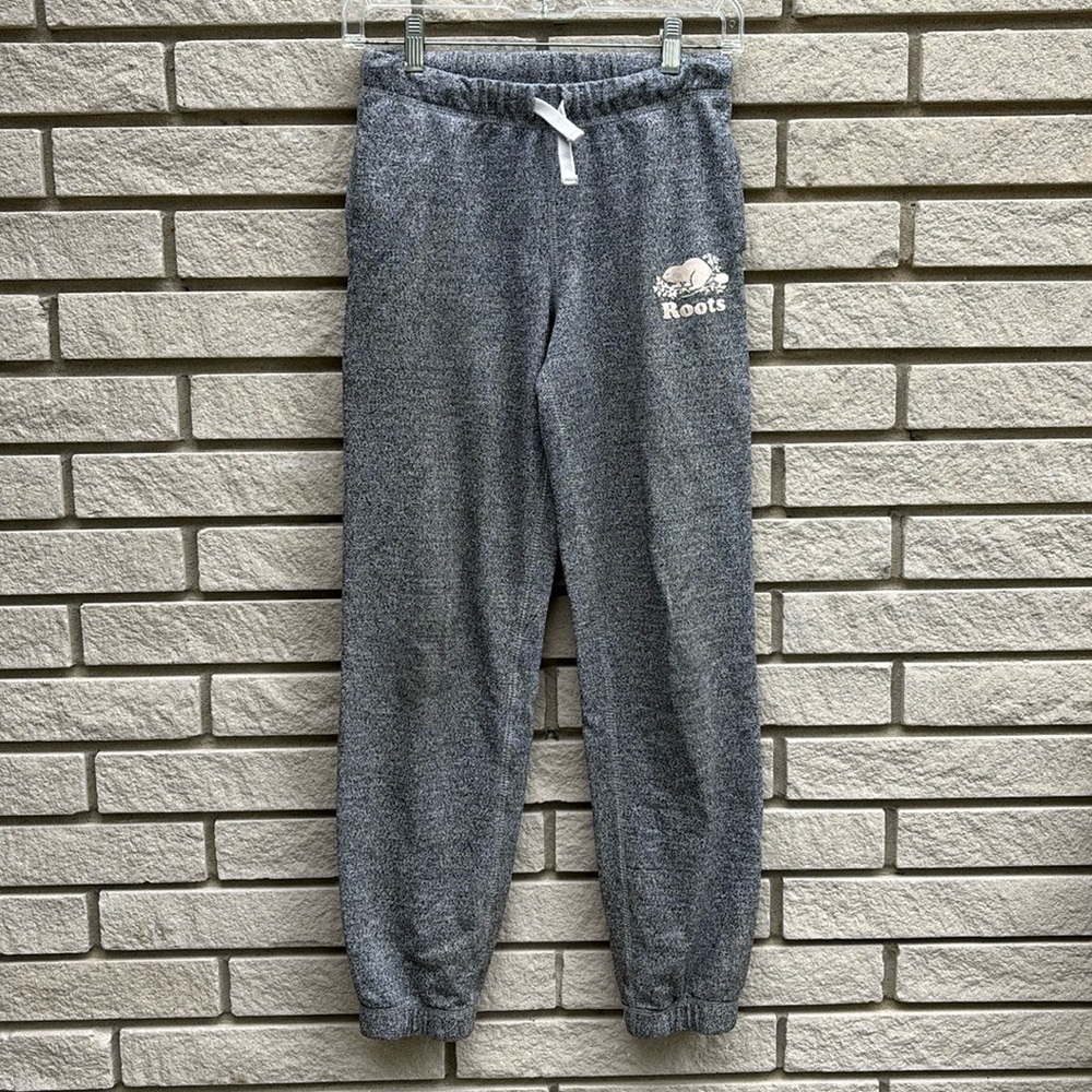 Roots Classic Salt and Pepper Sweatpants Sz 14